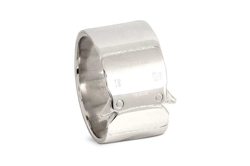 1017 ALYX 9SM Buckle Ring Release Info Buy Silver Matthew M Williams Rollercoaster