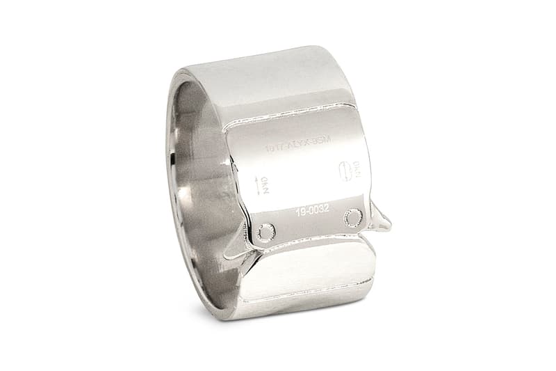 1017 ALYX 9SM Buckle Ring Release Info Buy Silver Matthew M Williams Rollercoaster