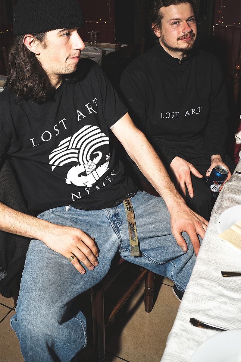 Lost Art Winter 2019 Collection Lookbook Release Information Liverpool United Kingdom Skateboarding Brand Geoff Rowley Blind Skateboards Southern French City Nimes United Colours banner Rob Mathieson Charlie Birch Matlock Bennett-Jones Vaughan Jones Arthur Derrien Dave Mackey