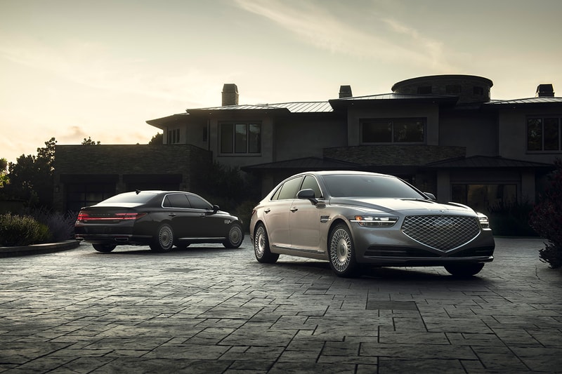 2020 Genesis G90 Luxury Korean Saloon Car Reveal Closer Look Automotive News Hyundai Group 3.3-liter turbocharged V6 5.0-liter V8 Engine 2019 Los Angeles Auto Show New Body Kit Styling