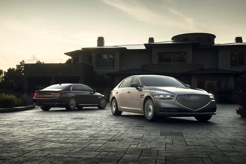2020 Genesis G90 Luxury Korean Saloon Car Reveal Closer Look Automotive News Hyundai Group 3.3-liter turbocharged V6 5.0-liter V8 Engine 2019 Los Angeles Auto Show New Body Kit Styling