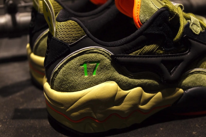 24karats mita mizuno wave rider 1 olive green orange yellow collab collaboration release date info photos price