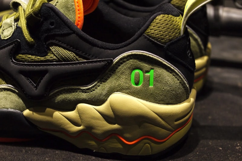 24karats mita mizuno wave rider 1 olive green orange yellow collab collaboration release date info photos price