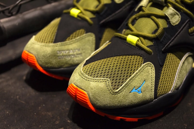 24karats mita mizuno wave rider 1 olive green orange yellow collab collaboration release date info photos price