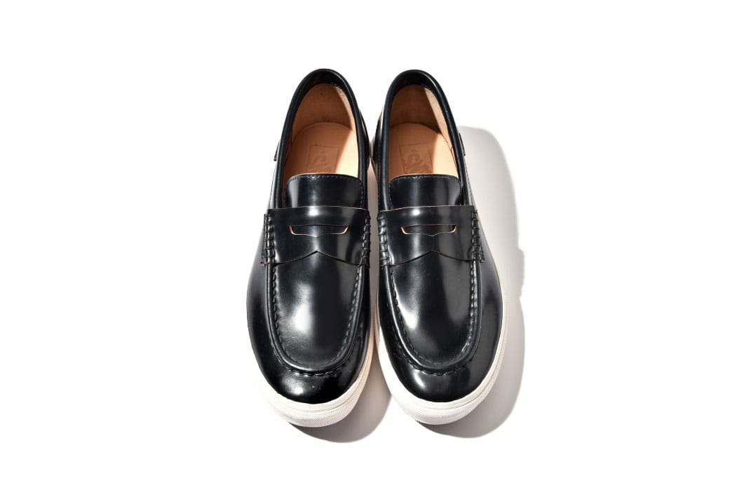 vans leather loafers