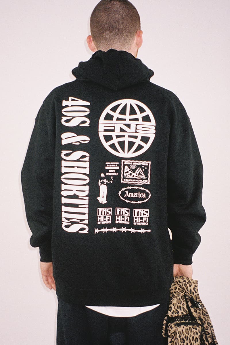 40s & Shorties Holiday 2019 Lookbook Collection Angus Cloud Euphoria T-shirts Hoodies Commando Vests Long Sleeves Pants Leopard Print Sweatpants Stripes Bags Hats Socks