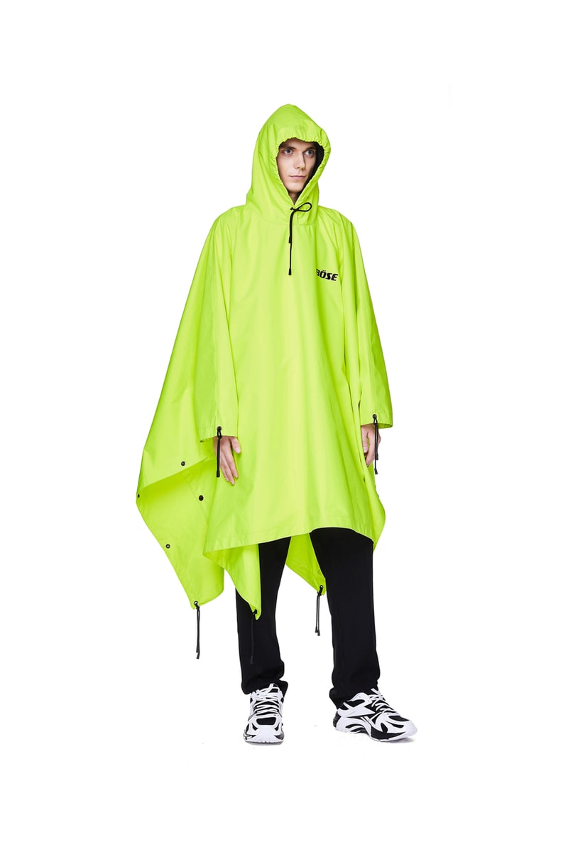 vetements bose raincoat neon yellow colorway release spring summer 2020 menswear