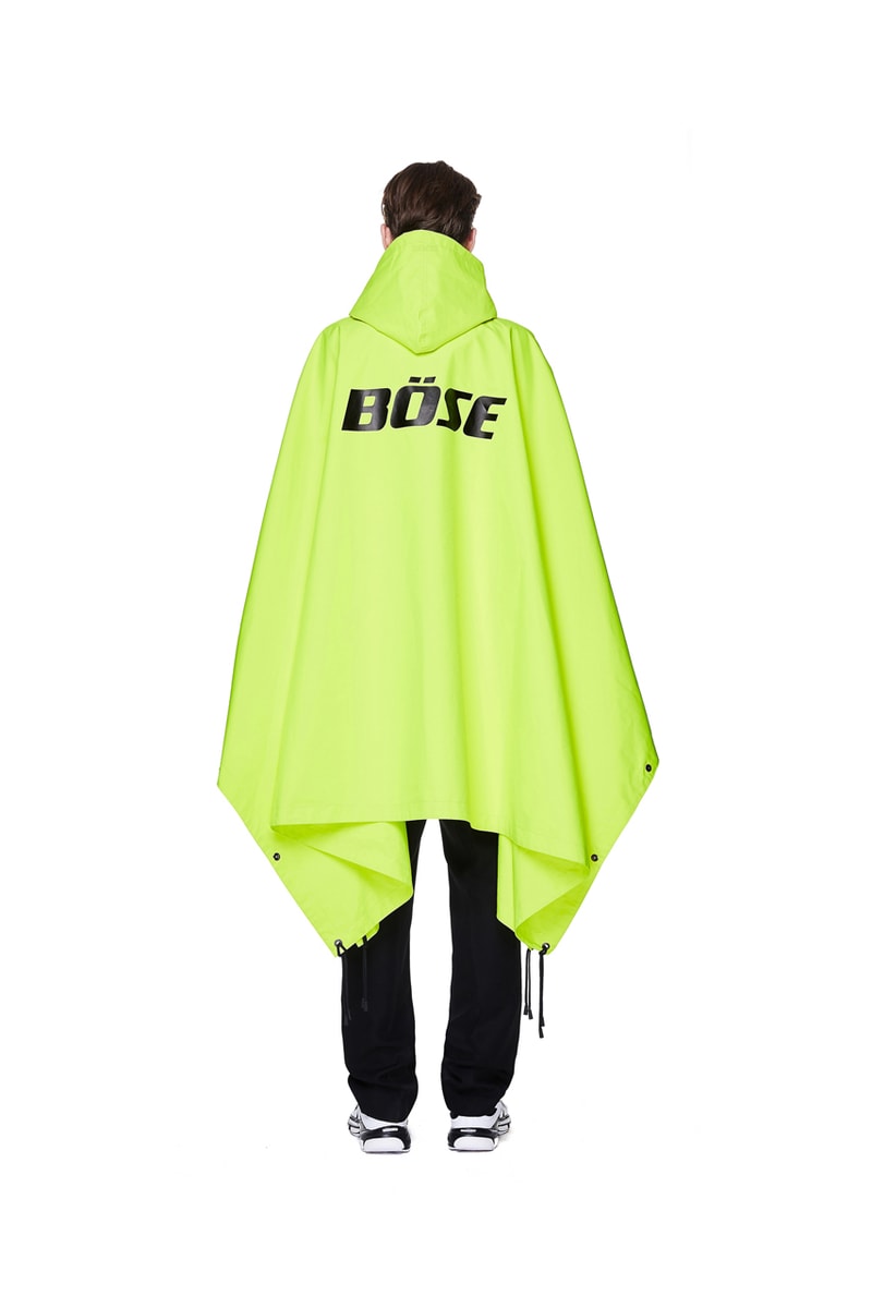 vetements bose raincoat neon yellow colorway release spring summer 2020 menswear