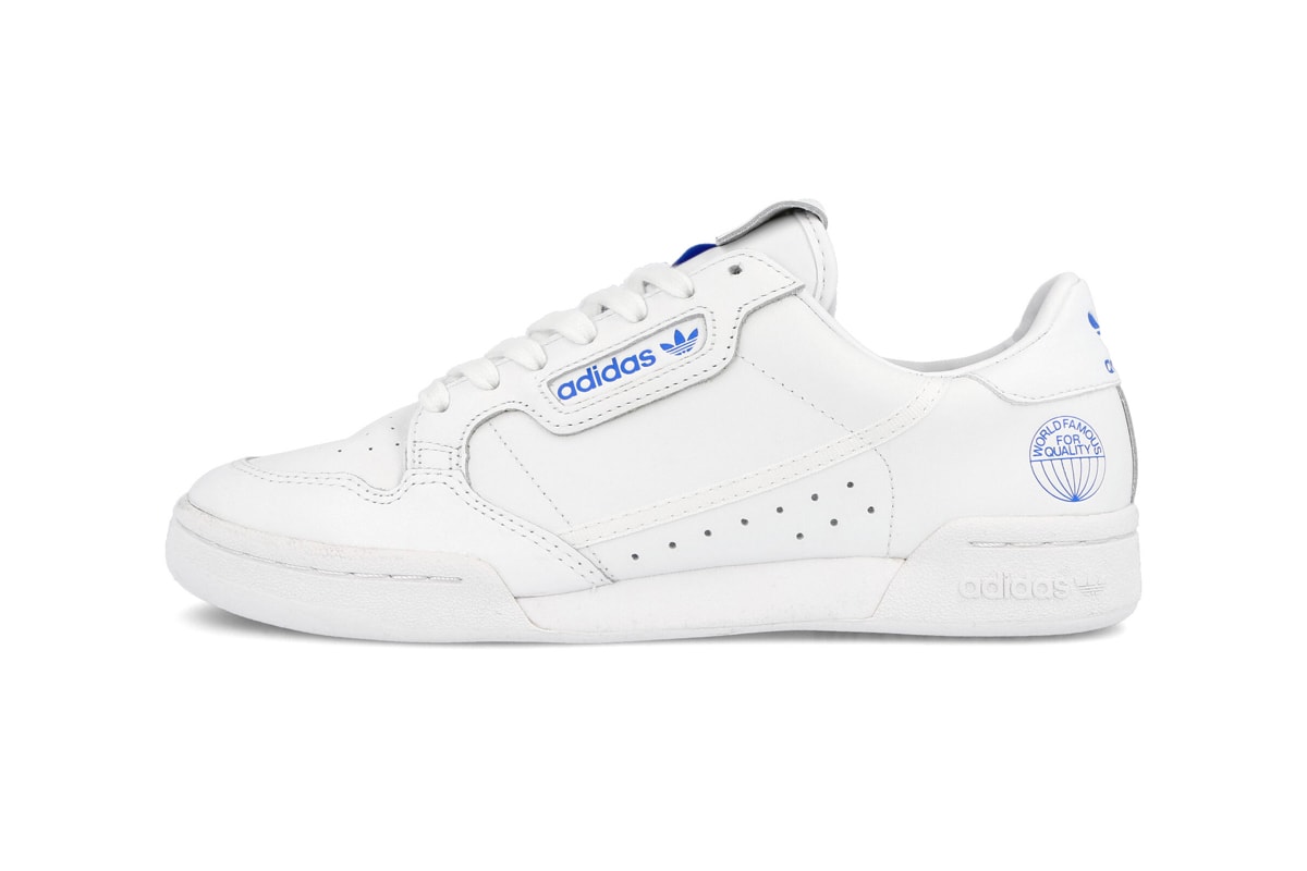 adidas Continental 80 White Bluebird sneakers footwear shoes trainers runners kicks originals world famous for quality clean minimal FV3743 retro vintage tennis fall winter 2019