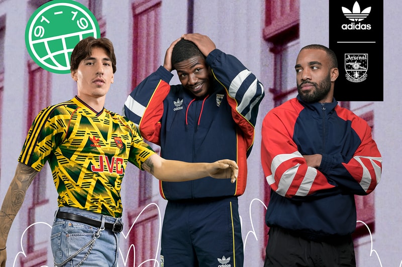 arsenal adidas originals brusied banana away jersey 1991 1993 1990s recreation ian wright hector bellerin lacazette collection release information buy cop purchase