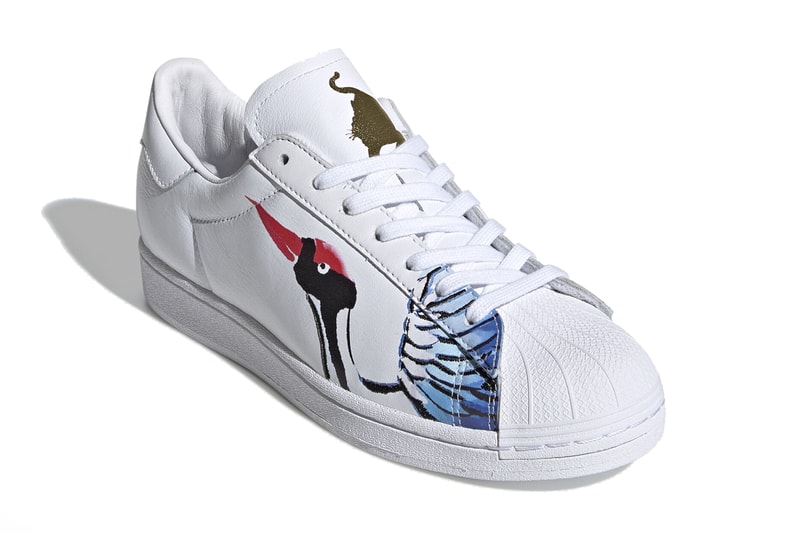 adidas superstar clean chinese new year of the rat tiger crane cloud white gold metallic FW5351 release date info photos price  