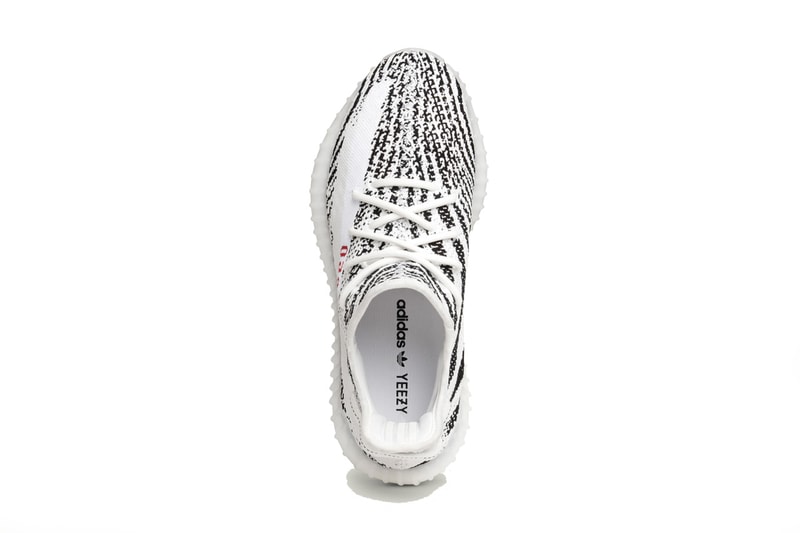 adidas yeezy boost 350 v2 zebra black white red kanye west december 2019 release date info photos price