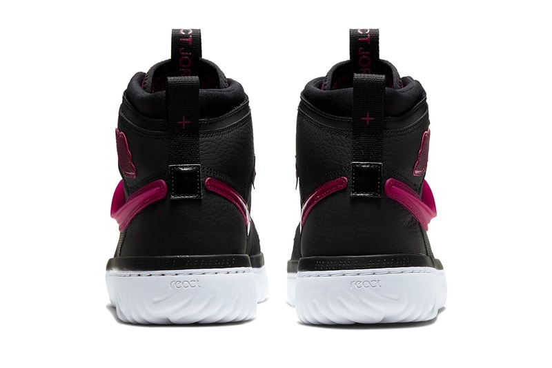 Air Jordan 1 High React Black White Noble Red Bred Release Info Date Buy Price 