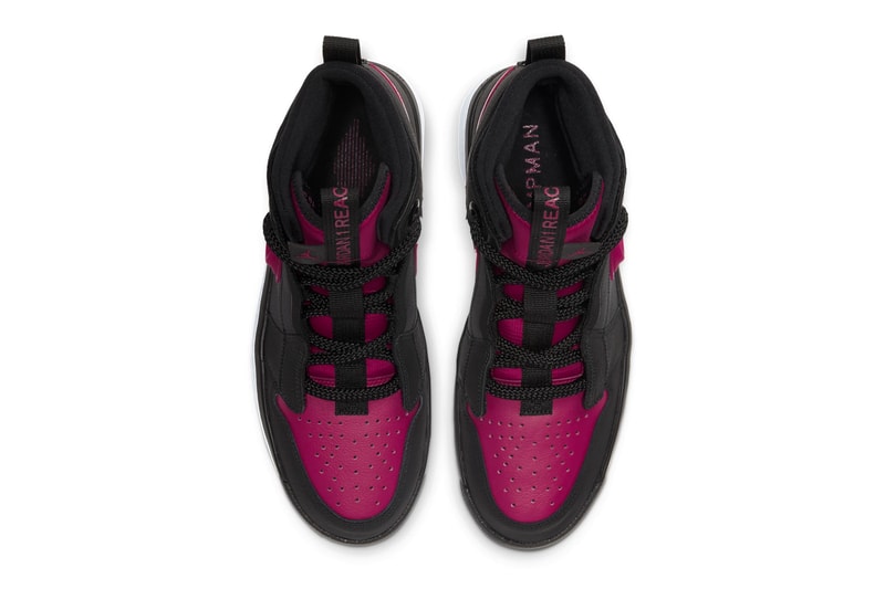 Air Jordan 1 High React Black White Noble Red Bred Release Info Date Buy Price 