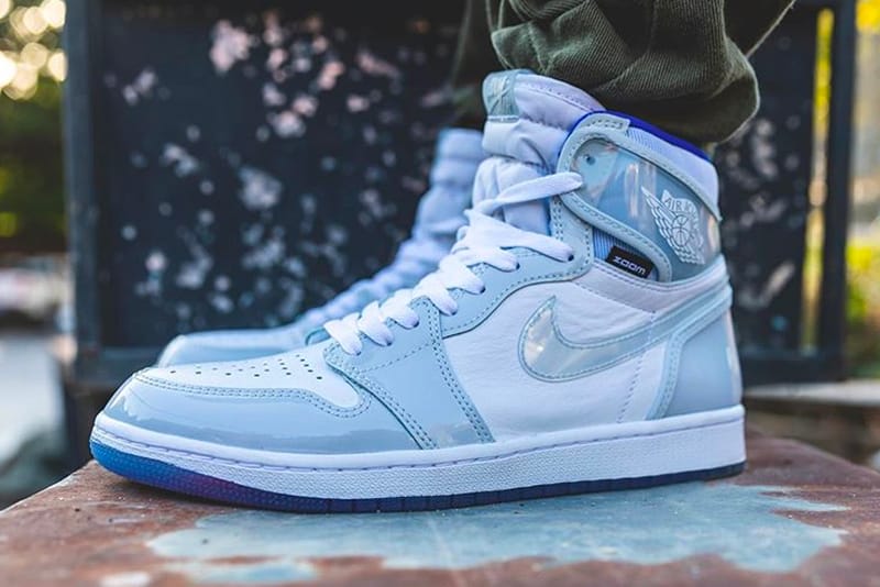 blue high jordans