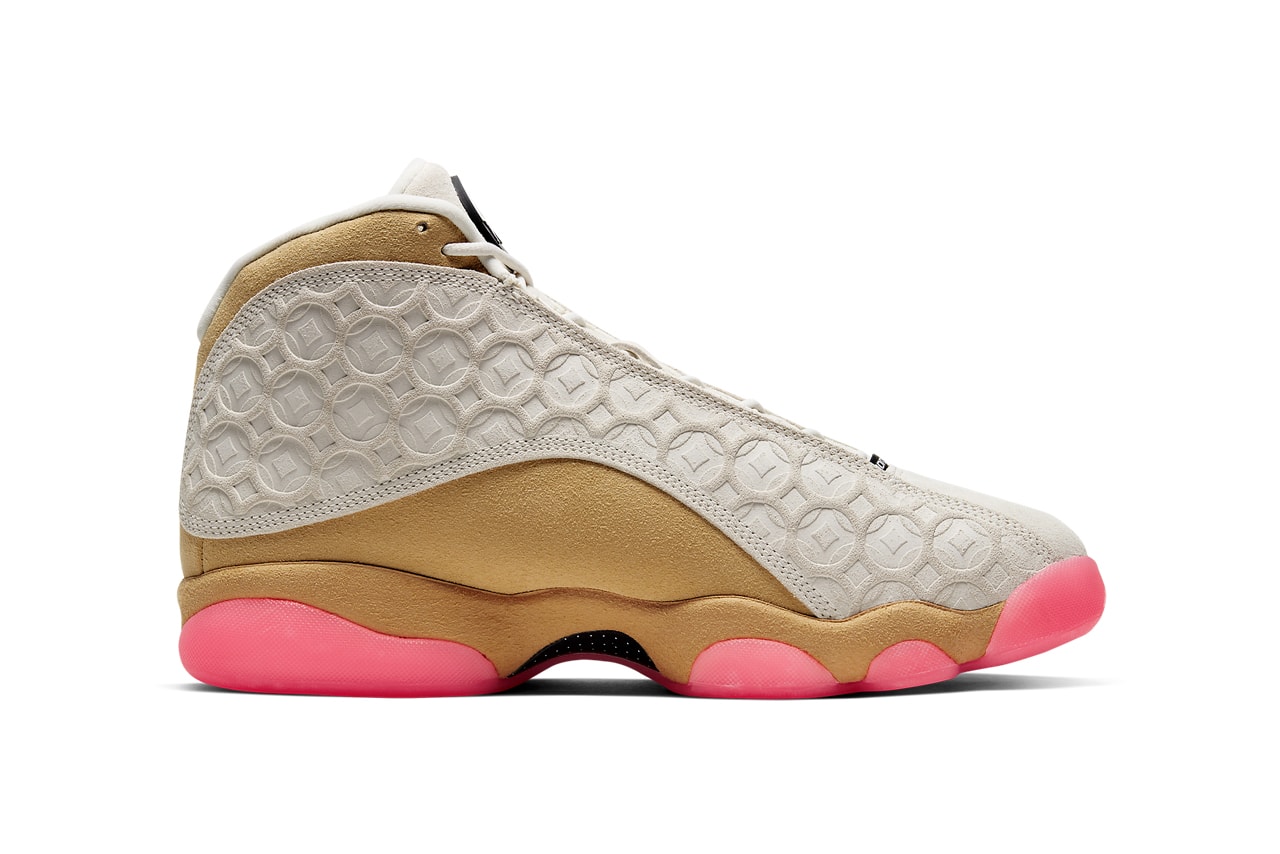 air jordan 13 cny chinese new year CW4409 100 Pale Ivory Black Digital Pink Club Gold release date info photos price