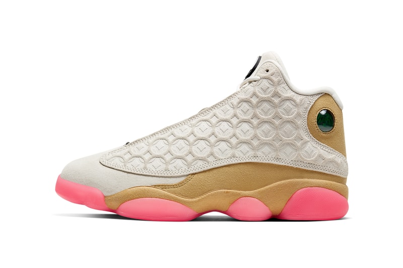 air jordan 13 cny chinese new year CW4409 100 Pale Ivory Black Digital Pink Club Gold release date info photos price