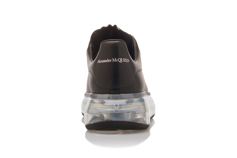 Alexander McQueen Drops Leather Low-Top Sneakers Transparent Sole clear bounce modern detail trend