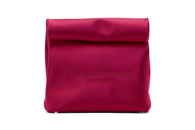 Alexander Wang Crafts Coloful Lunch Box-Inspired Bags lunch bag release info pink satin green brown accessories new york ssense