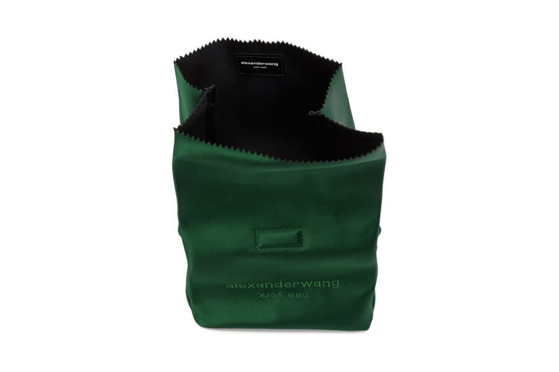 Alexander Wang Crafts Coloful Lunch Box-Inspired Bags lunch bag release info pink satin green brown accessories new york ssense