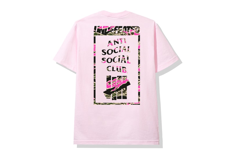 UNDEFEATED x Anti Social Social Club Collection Hoodies T-shirts Socks Protein Shaker Bottles Beanies Green Black Pink White Blue Red