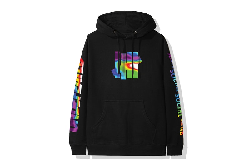 UNDEFEATED x Anti Social Social Club Collection Hoodies T-shirts Socks Protein Shaker Bottles Beanies Green Black Pink White Blue Red
