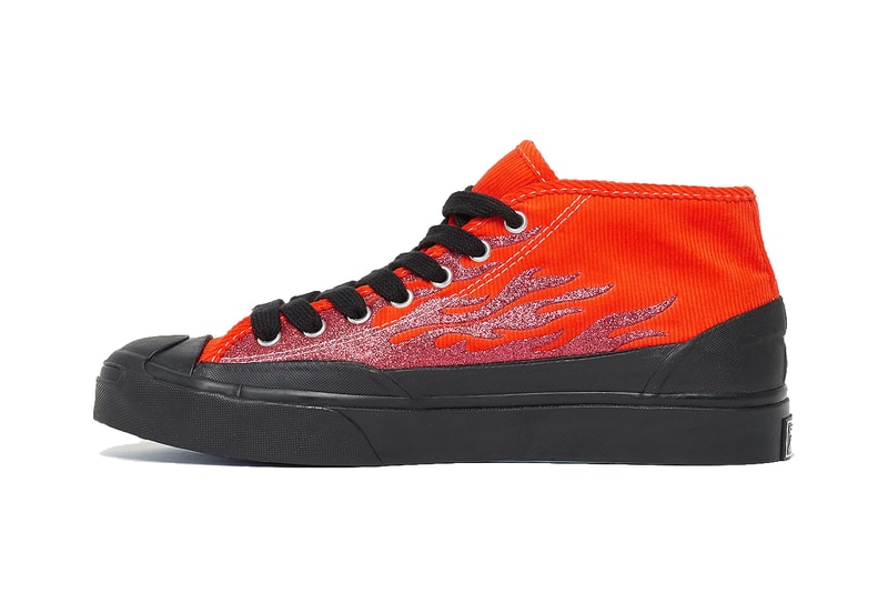 asap nast converse jack purcell chukka mid flames black silver cherry tomato red 167379C 167378C release date info photos price