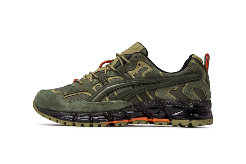 asics gel nandi 360 olive canvas green blaze orange 1021A190 300 release date info photos price colorway