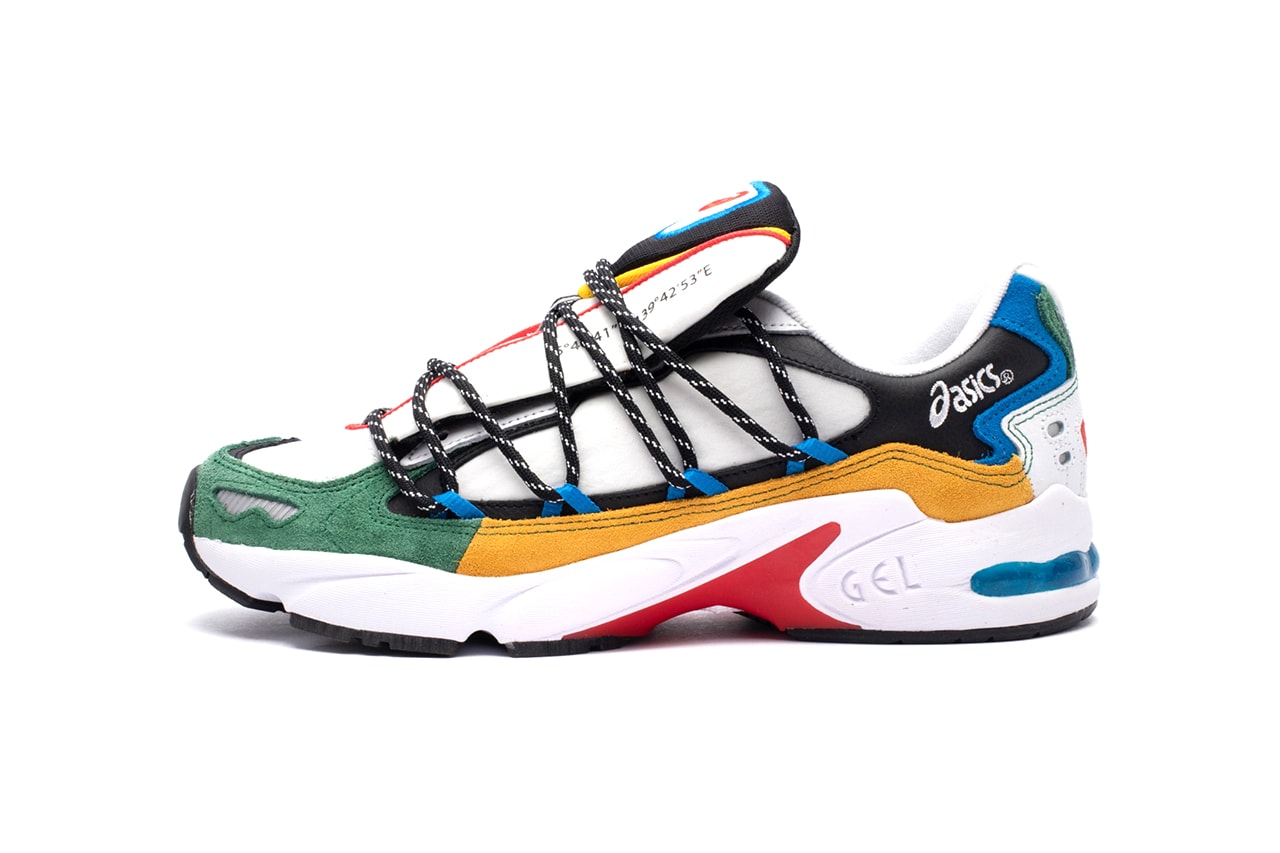 ASICS SportStyle GEL-KAYANO 5 OG "White/Multi" Release Information Sneaker Release Information Drop Date 2020 Hiking Technical Multicolored Suede