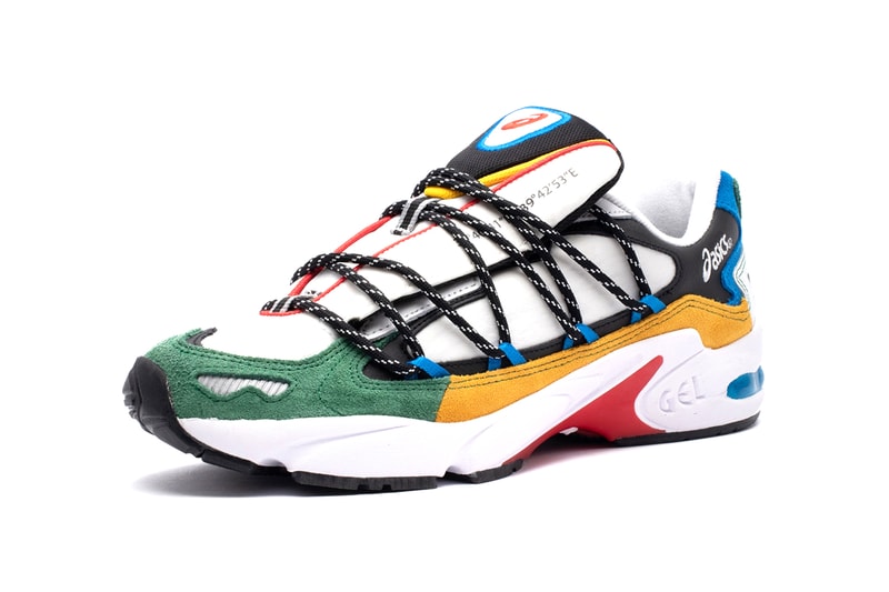 ASICS SportStyle GEL-KAYANO 5 OG "White/Multi" Release Information Sneaker Release Information Drop Date 2020 Hiking Technical Multicolored Suede