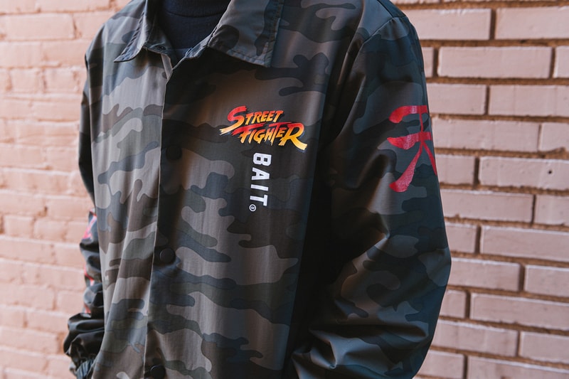 BAIT x Redbull x Kumite x 'Streetfighter' KO Capsule Collection Closer Look Lookbook Gaming Japan Aichi Sky Expo Coach Jacket T-Shirt Long Sleeve Short Hoodies Professional Players USA chapter stores Release Information