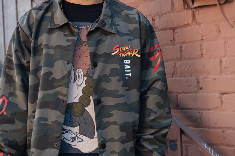 BAIT x Redbull x Kumite x 'Streetfighter' KO Capsule Collection Closer Look Lookbook Gaming Japan Aichi Sky Expo Coach Jacket T-Shirt Long Sleeve Short Hoodies Professional Players USA chapter stores Release Information
