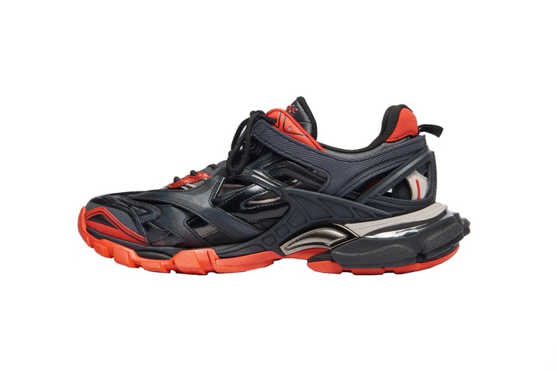 balenciaga track 2 black red grey sneakers chunky shoe release date info photos price colorway release date buy