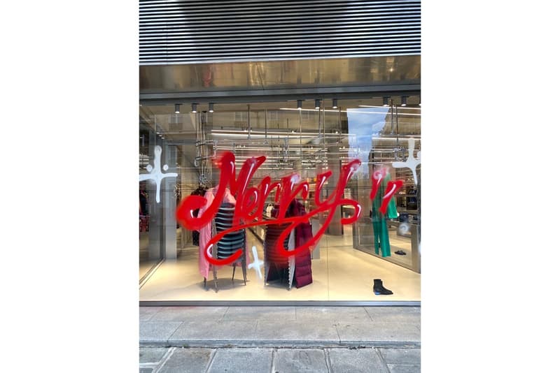 Balenciaga Taps Kidult to Graffiti Its Paris Flagship high fashion menswear demna gvasalia tongue in cheek merry christmas merry crisis “More lucidity and humanity. Less hypocrisy and ignorance ”