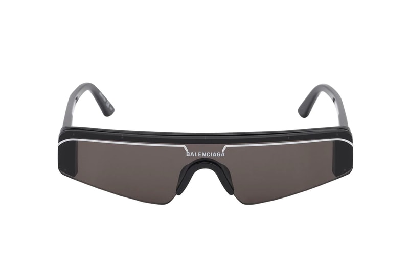 Balenciaga Ski Rectangle Acetate Sunglasses Release goggles eyewear sunglasses 