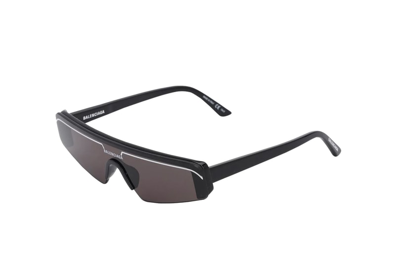 Balenciaga Ski Rectangle Acetate Sunglasses Release goggles eyewear sunglasses 