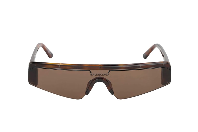 Balenciaga Ski Rectangle Acetate Sunglasses Release goggles eyewear sunglasses 