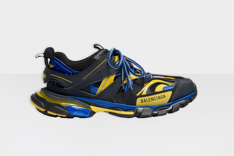 balenciaga track 2 sneakers black yellow blue release date info photos price