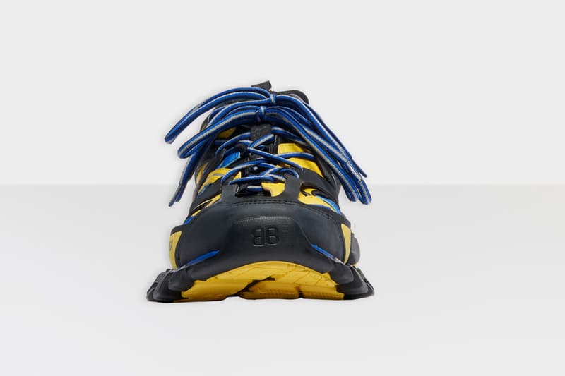 balenciaga track 2 sneakers black yellow blue release date info photos price