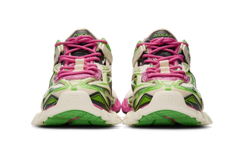 Balenciaga Track.2 Sneakers "White/Green/Pink" Release Info footwear ssense joker colorway 201342M237100 chunky price date 