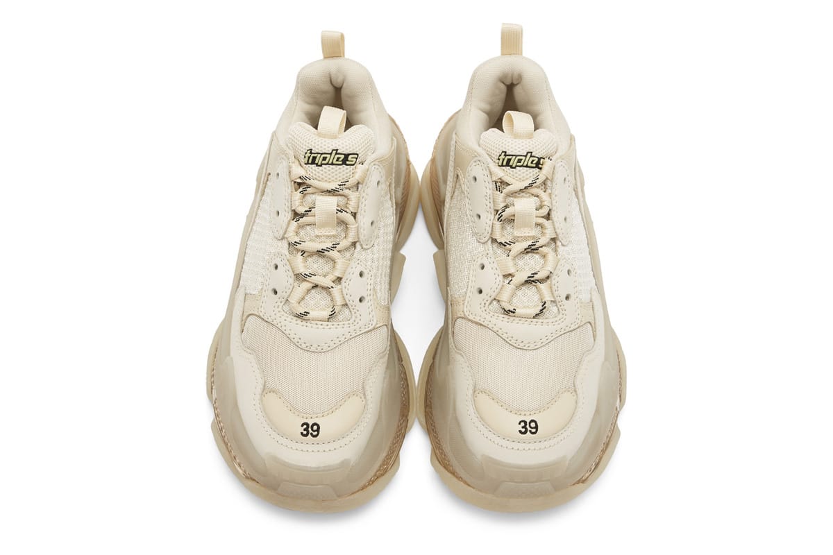 Balenciaga Triple S Mesh and Leather Sneakers Mr Porter