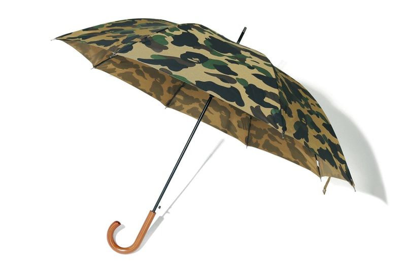 BAPE Camo Umbrella, Zippo Lighter & Ashtray a bathing ape holiday gifts christmas accessories ape head 1st camo green yellow amb 