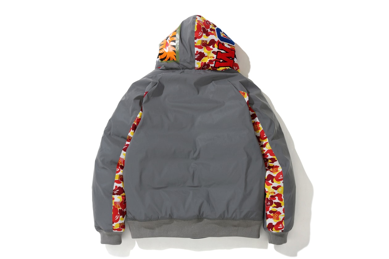 BAPE China 9th Anniversary Capsule a bathing ape shark hoodies red yellow abc camo print ape head bags accessories 