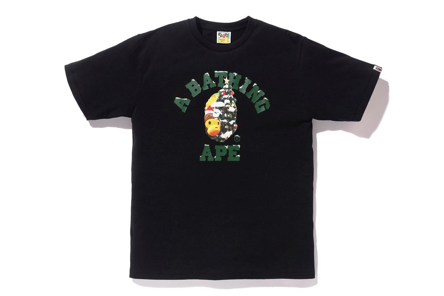 BAPE Christmas 2019 Collection a bathing ape t-shirts hoodies green red white baby milo x'mas stocking 