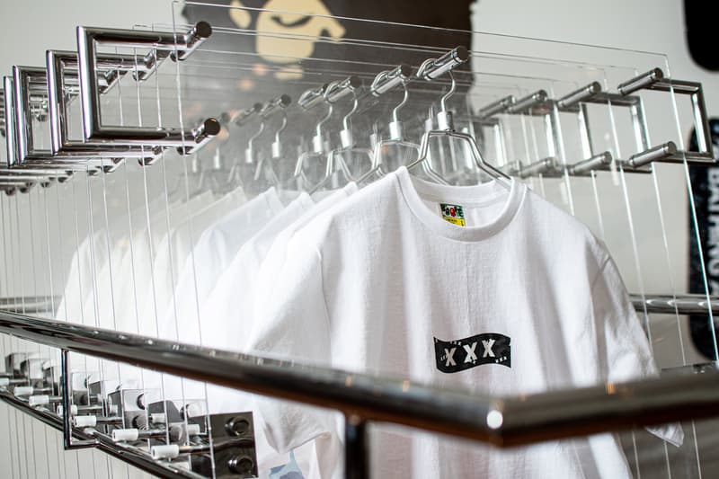 GOD SELECTION XXX x BAPE Capsule Collection collaborations t-shirts shark hoodies baby milo
