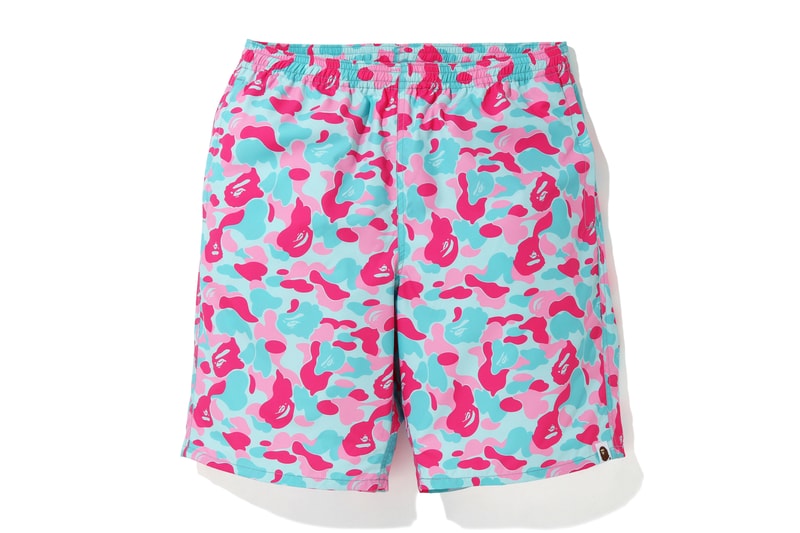 BAPE Exclusive Miami Store Collection a bathing ape lookbooks Miami design district baby milo heat pink blue teal shark hoodies bags accessories stickers iphone cases