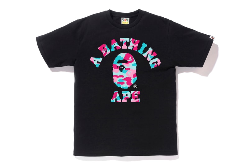 BAPE Exclusive Miami Store Collection a bathing ape lookbooks Miami design district baby milo heat pink blue teal shark hoodies bags accessories stickers iphone cases