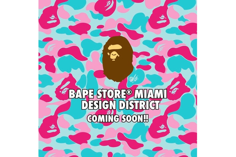 BAPE Announces New Miami Store retail location a bathing ape miami heat