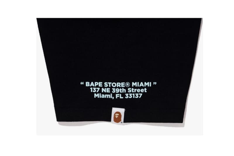 UNKNWN x BAPE T-Shirts collaborations lebron james Wynwood Grand Opening Miami a bathing ape red blue art basel 