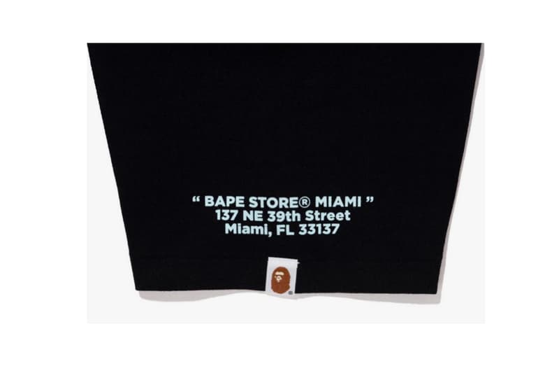 UNKNWN x BAPE T-Shirts collaborations lebron james Wynwood Grand Opening Miami a bathing ape red blue art basel